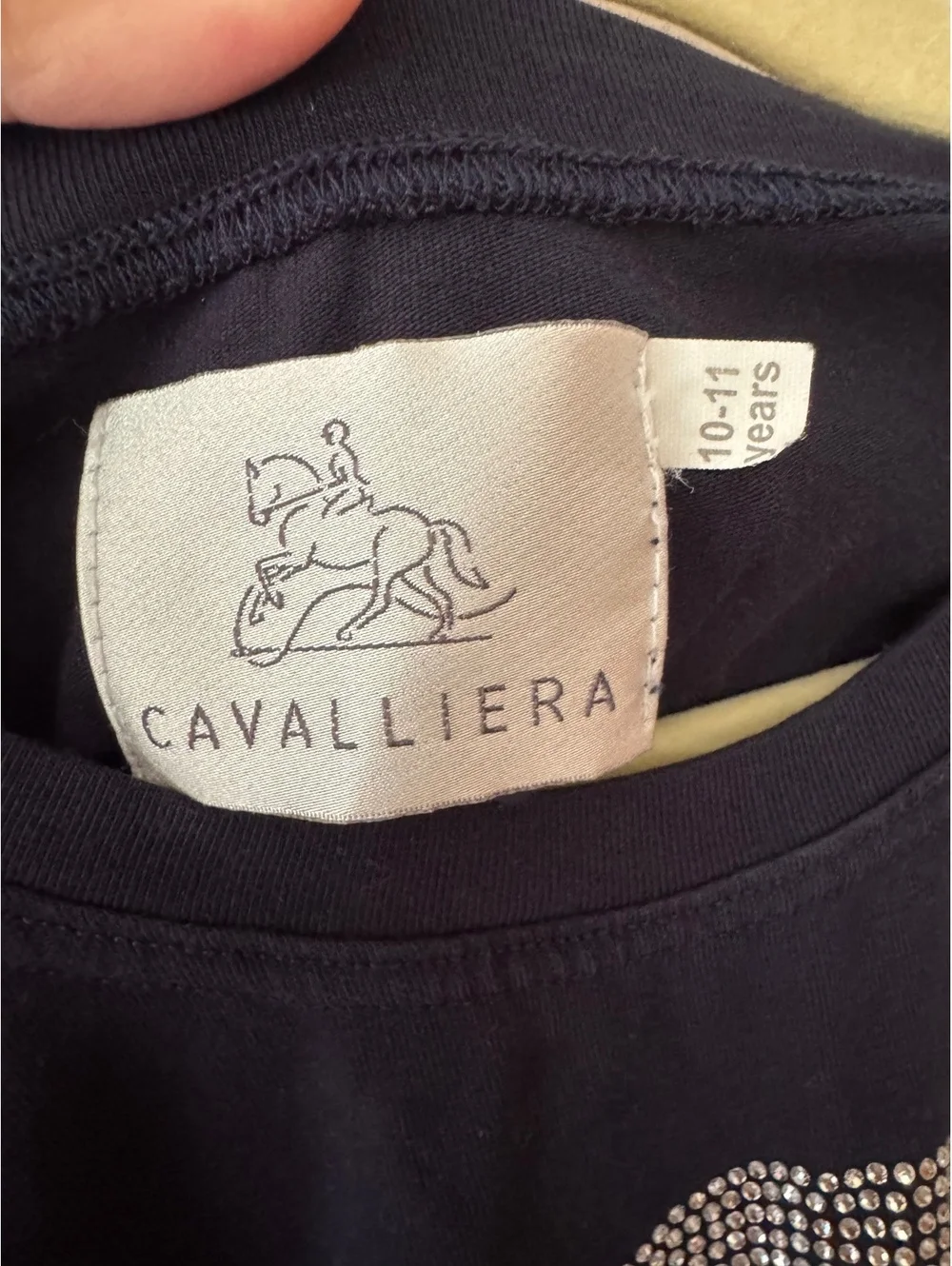 Cavalliera equine horse 10/11 years bedazzled tee shirt